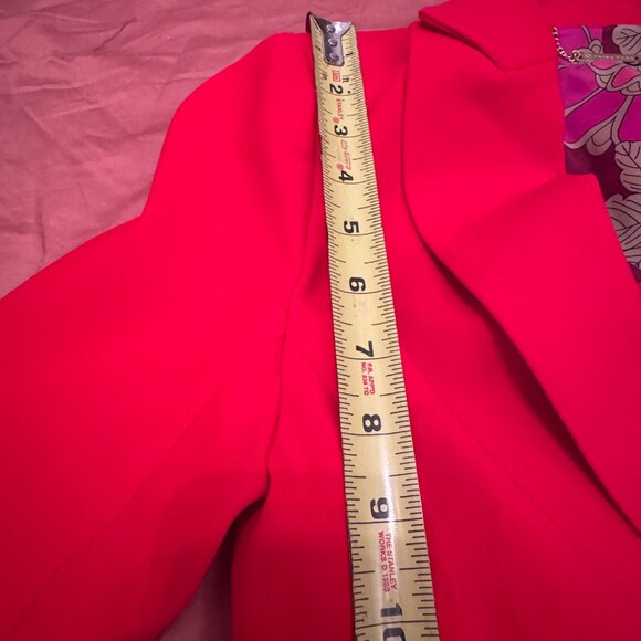 Trina Turk Atwood 2 Fitted Blazer - 0 - Red - Picture 4 of 10